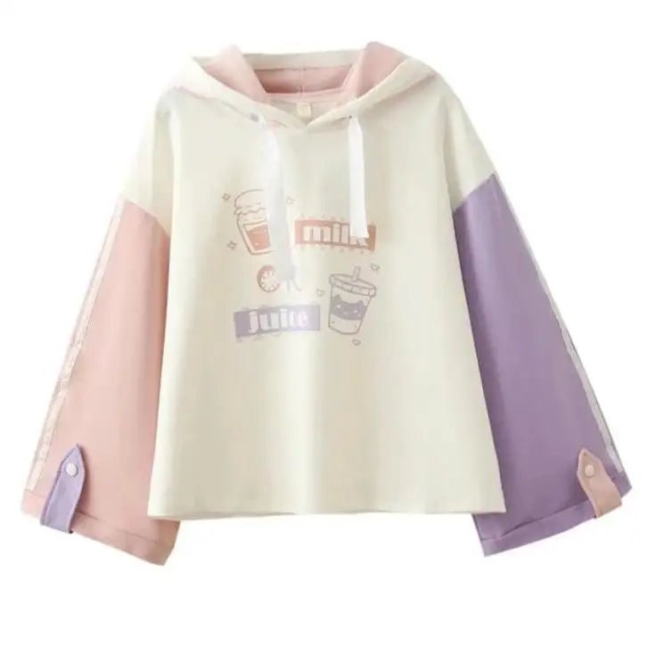 Sweet Pastel Milk Juice Hoodie for Cosparty Style - Cosparty