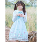 Sweet Pastel Snowflakes Baby Girl Lolita Dress in Two Sizes - Light Blue / S - Dress