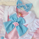 Sweet Pink and Blue Cotton Candy Maid Cosplay Set - Dresses