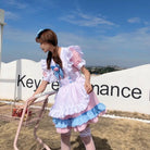 Sweet Pink and Blue Cotton Candy Maid Cosplay Set - Cosparty