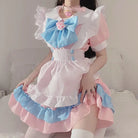 Sweet Pink and Blue Cotton Candy Maid Cosplay Set - Dresses