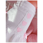 Sweet Pink and White Lace Lolita Skirt with Ribbons and Ruffles - Cosparty