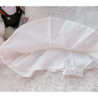 Sweet Pink and White Lace Lolita Skirt with Ribbons and Ruffles - Cosparty