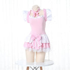 Sweet Pink Princess Dress with Bows and Ruffles - Cosparty