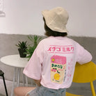 Sweet Pink Strawberry Milk Tee for Everyday and Cosplay Looks - Pink - Shirt