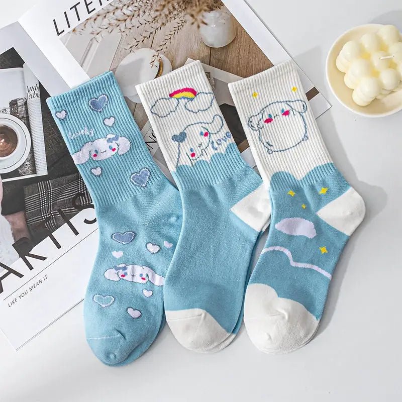 Sweet Puppy Sock Sets for Kawaii Enthusiasts - Cosparty