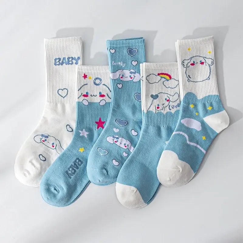 Sweet Puppy Sock Sets for Kawaii Enthusiasts - Cosparty