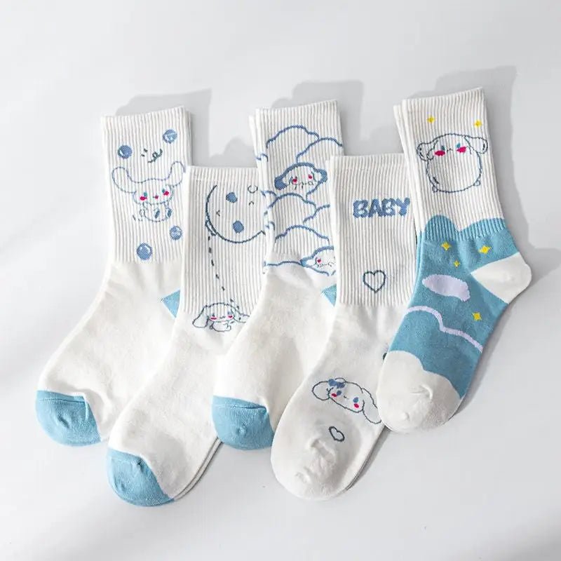 Sweet Puppy Sock Sets for Kawaii Enthusiasts - Cosparty