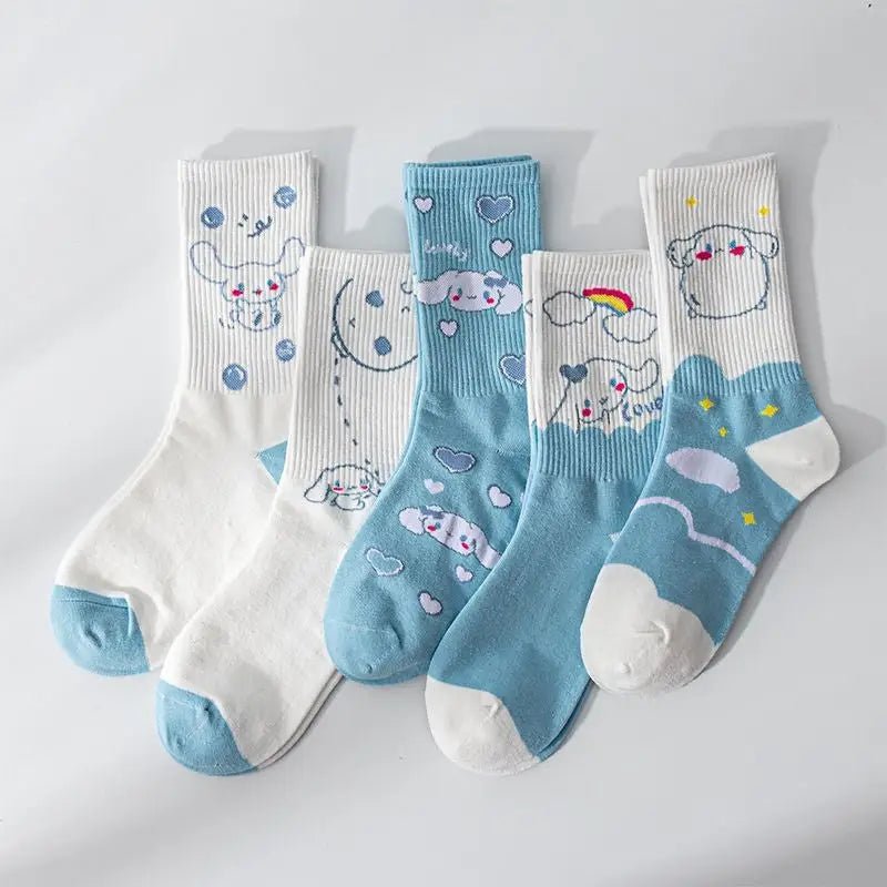 Sweet Puppy Sock Sets for Kawaii Enthusiasts - Cosparty