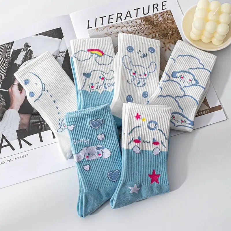 Sweet Puppy Sock Sets for Kawaii Enthusiasts - Cosparty