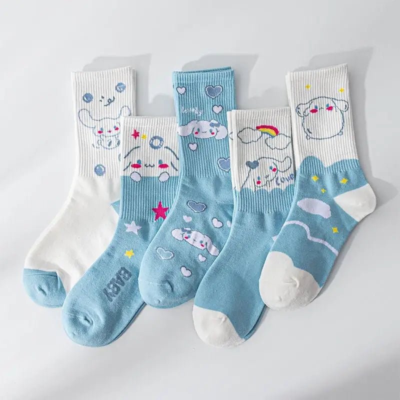 Sweet Puppy Sock Sets for Kawaii Enthusiasts - Cosparty
