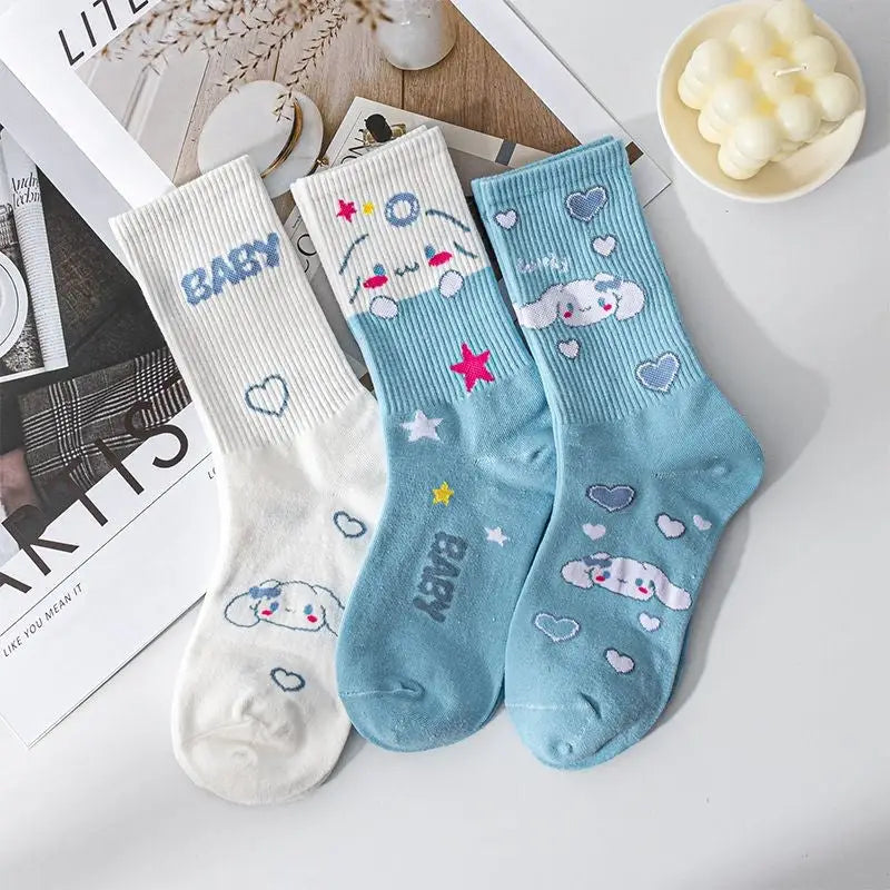 Sweet puppy sock sets - cinnamoroll - puppy dog - sanrio - sockies