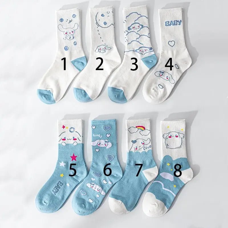 Sweet Puppy Sock Sets for Kawaii Enthusiasts - Cosparty