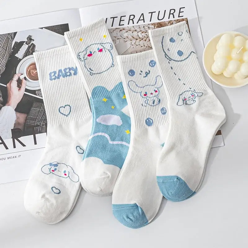 Sweet Puppy Sock Sets for Kawaii Enthusiasts - socks