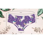 Sweet Purple Flying Rainbow Unicorn Printed Panties for Youthful Babes - Cosparty