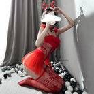 Sweet Red Reindeer Inspired Lingerie Set for Christmas - Christmas Set