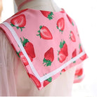 Sweet School Girl Inspired Lingerie Set with Berry and Mesh Details - Cosparty