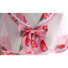 Sweet School Girl Inspired Lingerie Set with Berry and Mesh Details - Cosparty