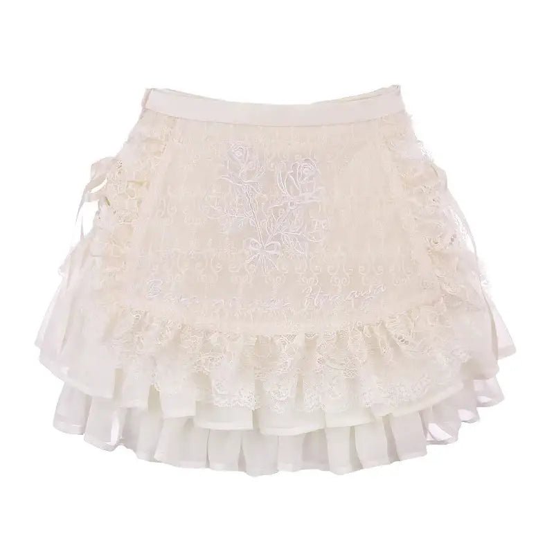 Sweet Vintage Kitten Outfit with Lace Skirt and Fairycore Style - Cosparty