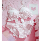 Sweet White Bunny Rabbit Lingerie Set in Cup Size Options - Cosparty
