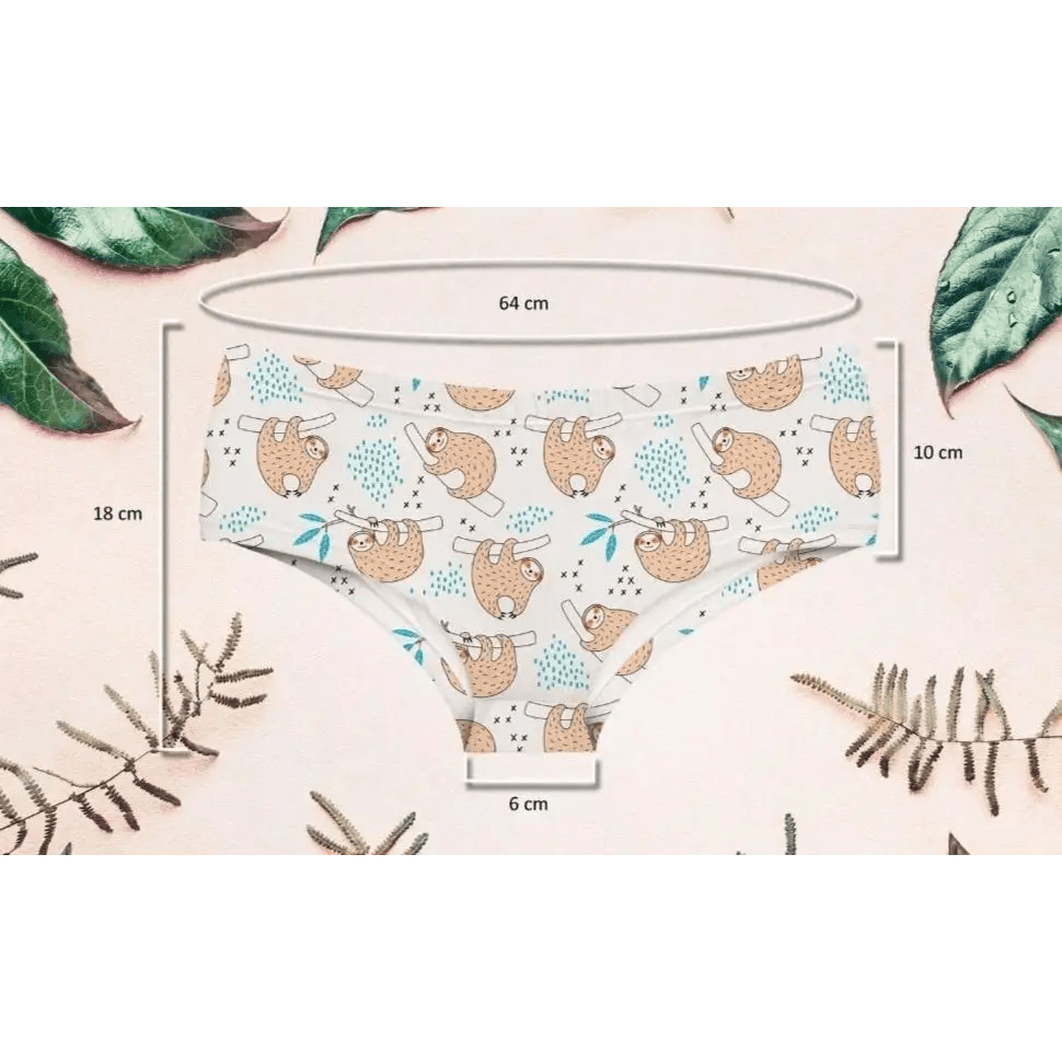 Sweet White Hanging Sloth Panties for Cozy Kawaii Babes - Cosparty