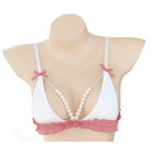 Tartan Plaid Pearl Lined Lingerie Set with Frills and Bows - Cosparty