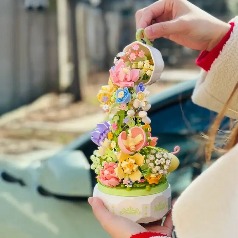 Teacup Cascade Building Block Set Inspired by Alice in Wonderland - Cosparty