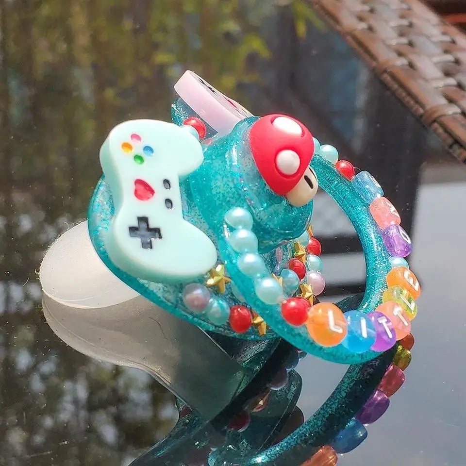 Teal Adult Nintendo Gaming Pacifier with Free Shipping and Secure Checkout - Cosparty