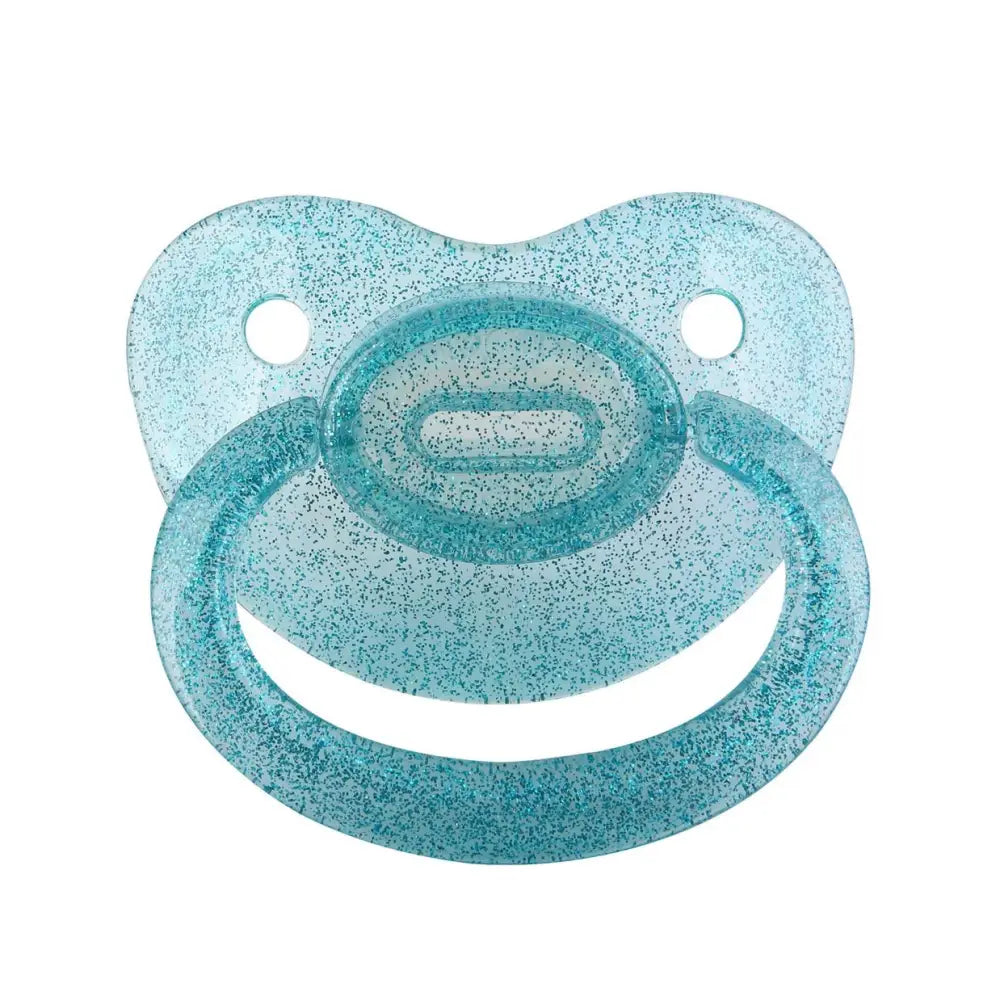 Teal Blue Adult Pacifier Made from BPA-Free Rubber - pacifier