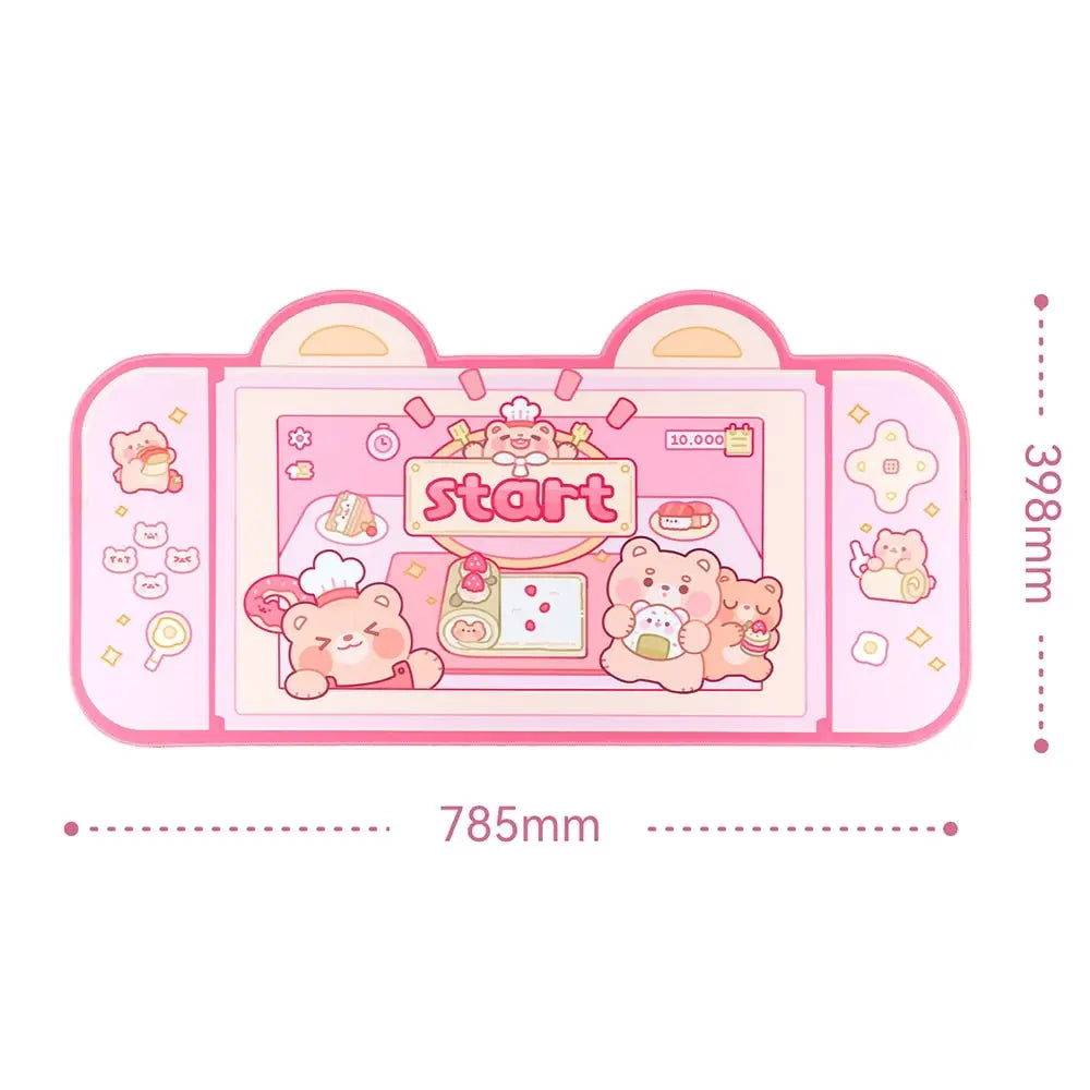 Teddy bear bakery gaming mousepad - bakery - baking - egirl - egirls - gamer