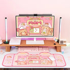 Teddy Bear Bakery Gaming Mousepad for Kawaii Lovers and Streamers - mouse pad