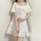 Teddy Bear Friends Tee with Adorable Pastel Graphic - Cosparty