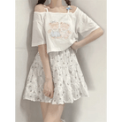 Teddy Bear Friends Tee with Adorable Pastel Graphic - Cosparty