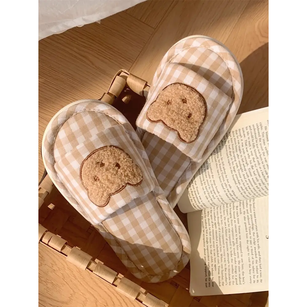 Teddy Indoor Slippers for Ultimate Comfort and Kawaii Style - shoes