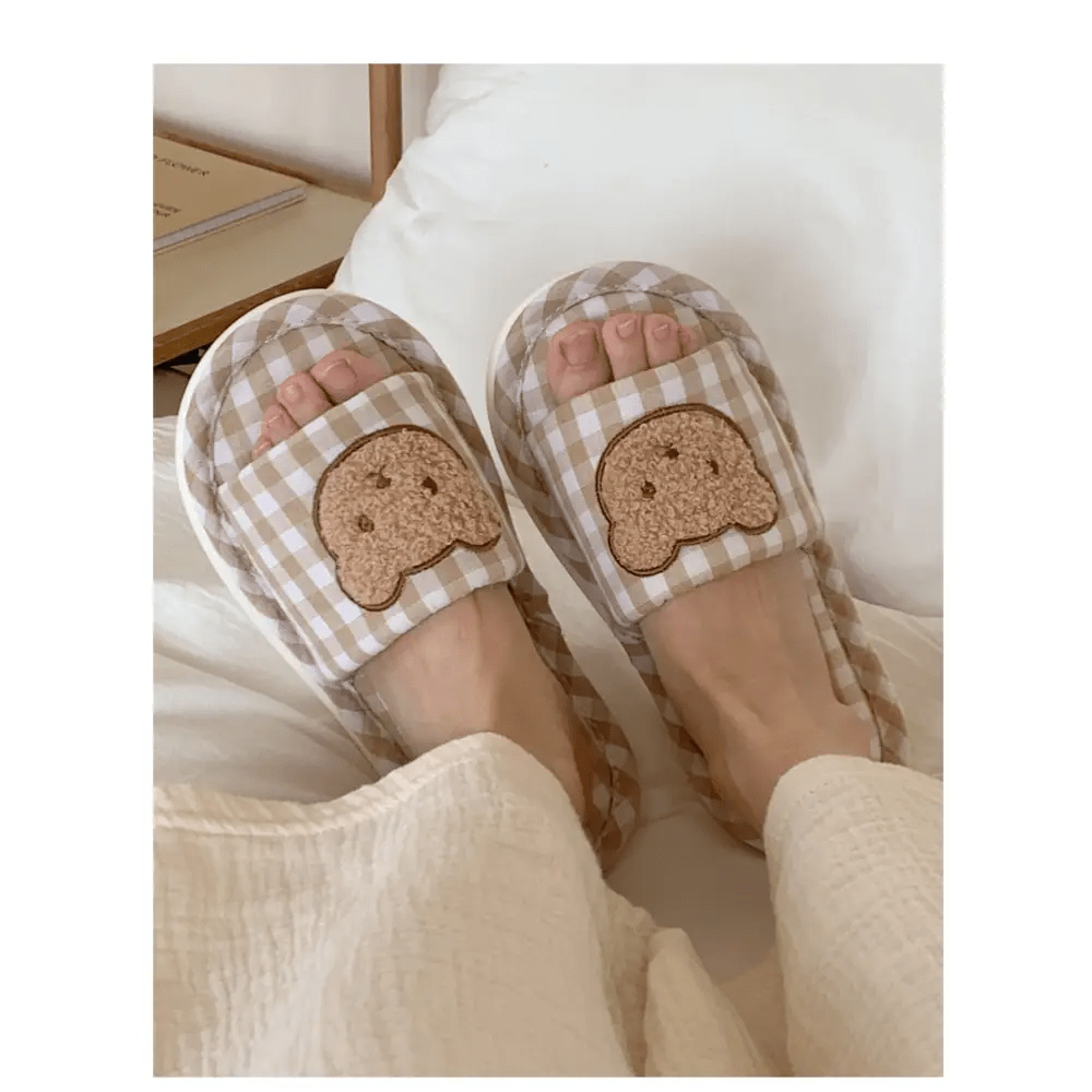 Teddy Indoor Slippers for Ultimate Comfort and Kawaii Style - Cosparty