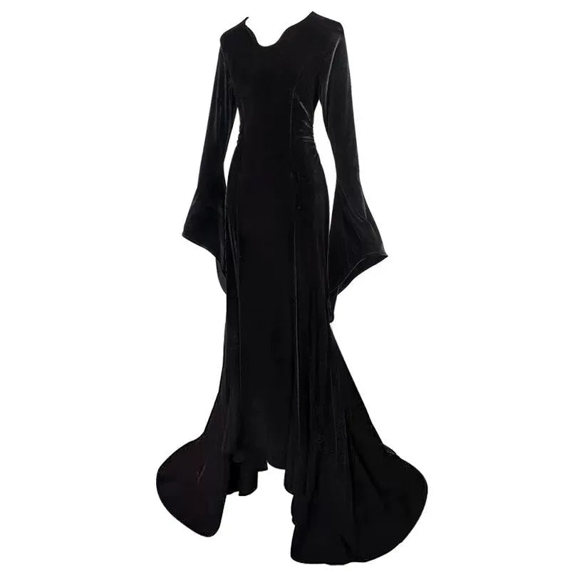 The Addams Family Wednesday Morticia Cosplay Costume - Cosparty
