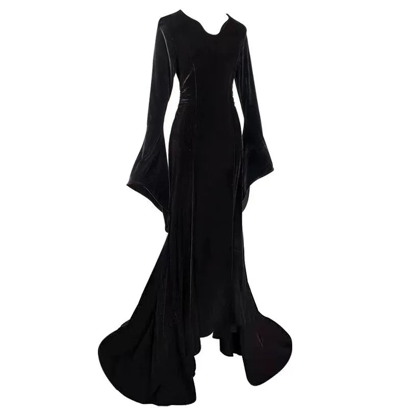 The Addams Family Wednesday Morticia Cosplay Costume - Cosparty