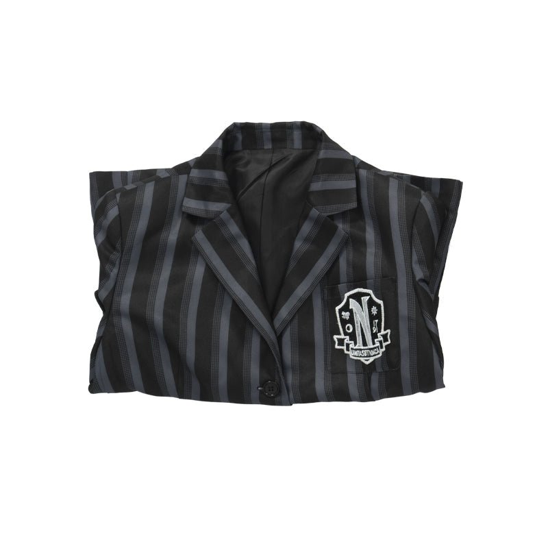 The Addams Family Wednesday Nevermore School Uniform Cosplay Costume - Cosparty