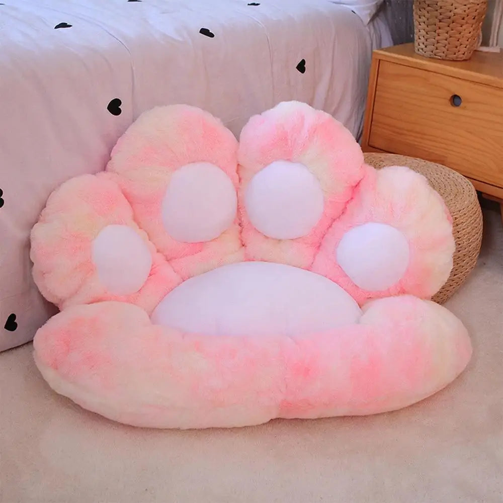 Tie-Dye Paw Gamer Chair Cushion for Ultimate Gaming Comfort - Pink Tie Dye - pillow