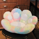 Tie-Dye Paw Gamer Chair Cushion for Ultimate Gaming Comfort - White Tie Dye - pillow