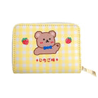 Tiny Plaid Animal Wallet for Kawaii Lovers - bag