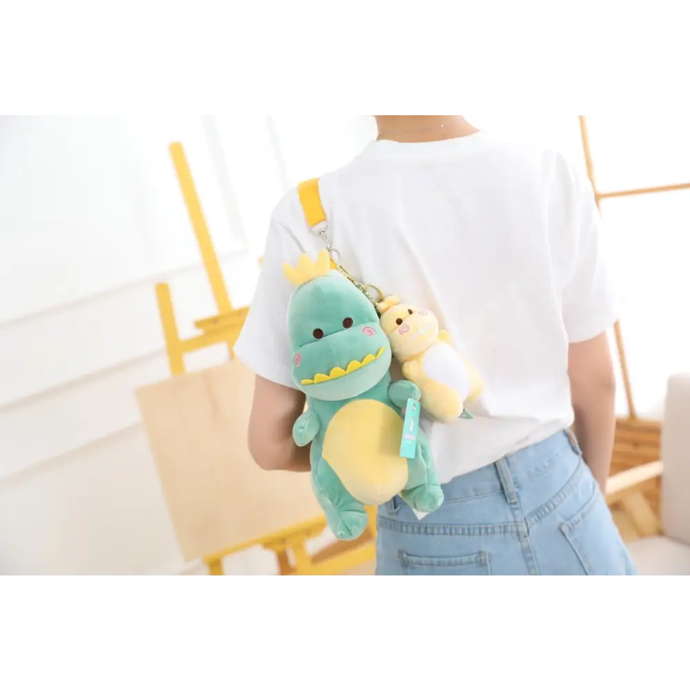 Tiny T-Rex Dinosaur Plush Backpack for Kawaii Goodies - bags