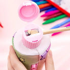 Toothpaste Shaped Storage Bag with Cute Pencil Sharpener - Cosparty
