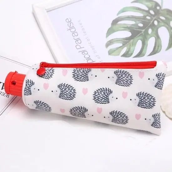 Toothpaste Shaped Storage Bag with Cute Pencil Sharpener - Cosparty