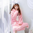 Totoro Hooded Pajama Nightgowns in Grey and Pink - pajamas