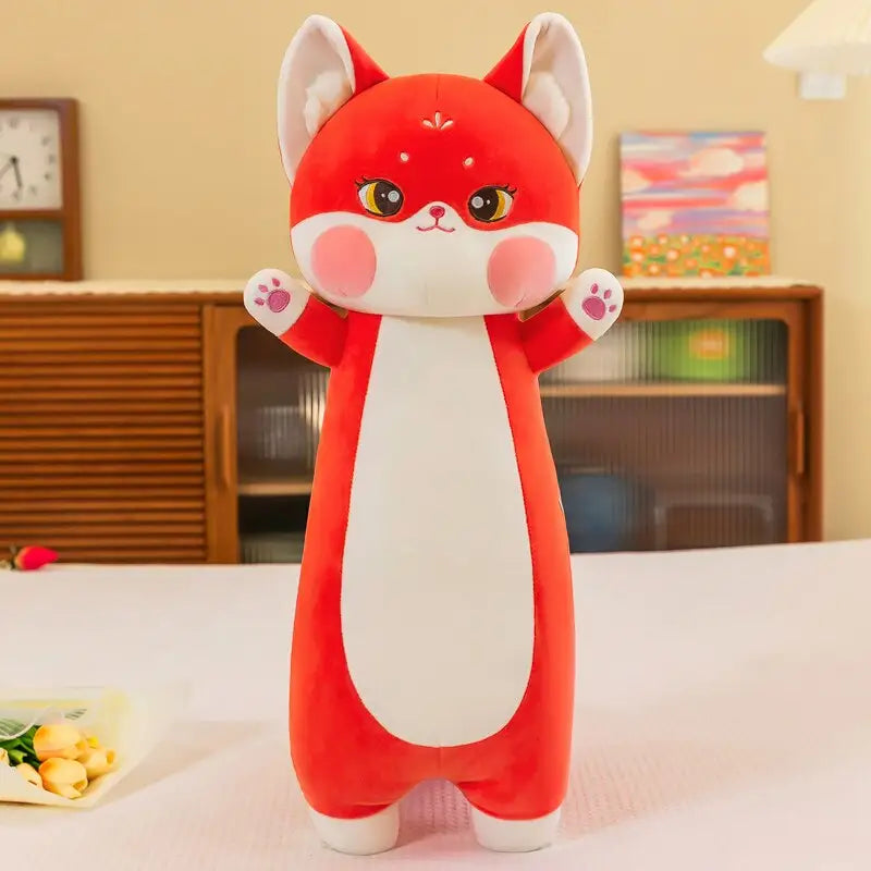 Towering Kitten Body Pillows for Cuddly Comfort and Cute Decor - Red / 70cm - stuffed animal