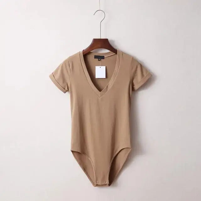 Traditional Cut Classic Color Onesie for Versatile Fashion - Khaki / S - onesie