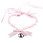 Traditional Kitten Bell Collar with Chiffon Ribbon and Jingly Bell - choker