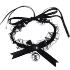 Traditional Kitten Bell Collar with Chiffon Ribbon and Jingly Bell - choker