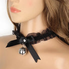 Traditional Kitten Bell Collar with Chiffon Ribbon and Jingly Bell - choker